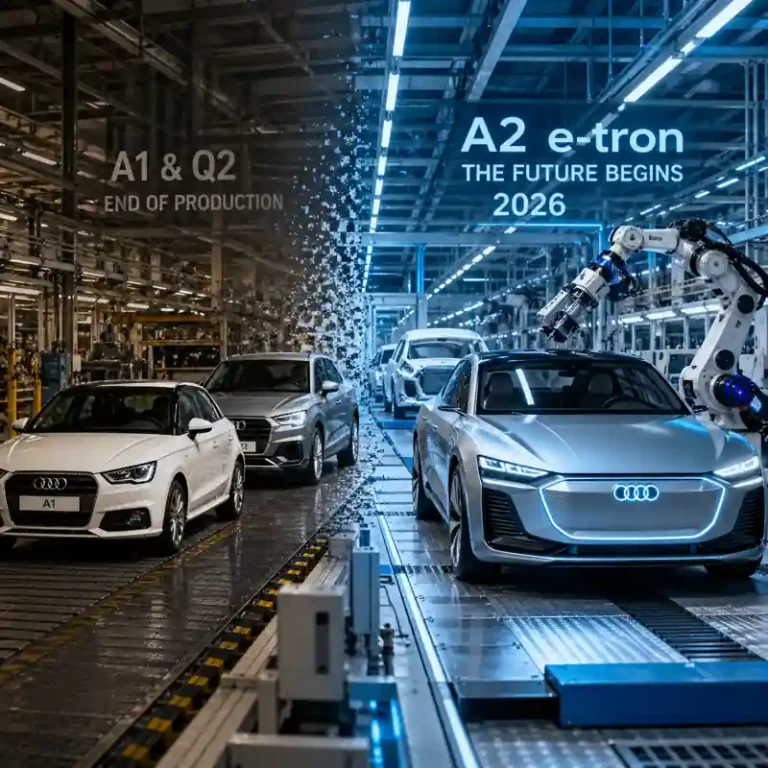 Audi Discontinues A1 and Q2 After 2.26M Units as A2 e-tron EV Launch Drives 2026 Shift