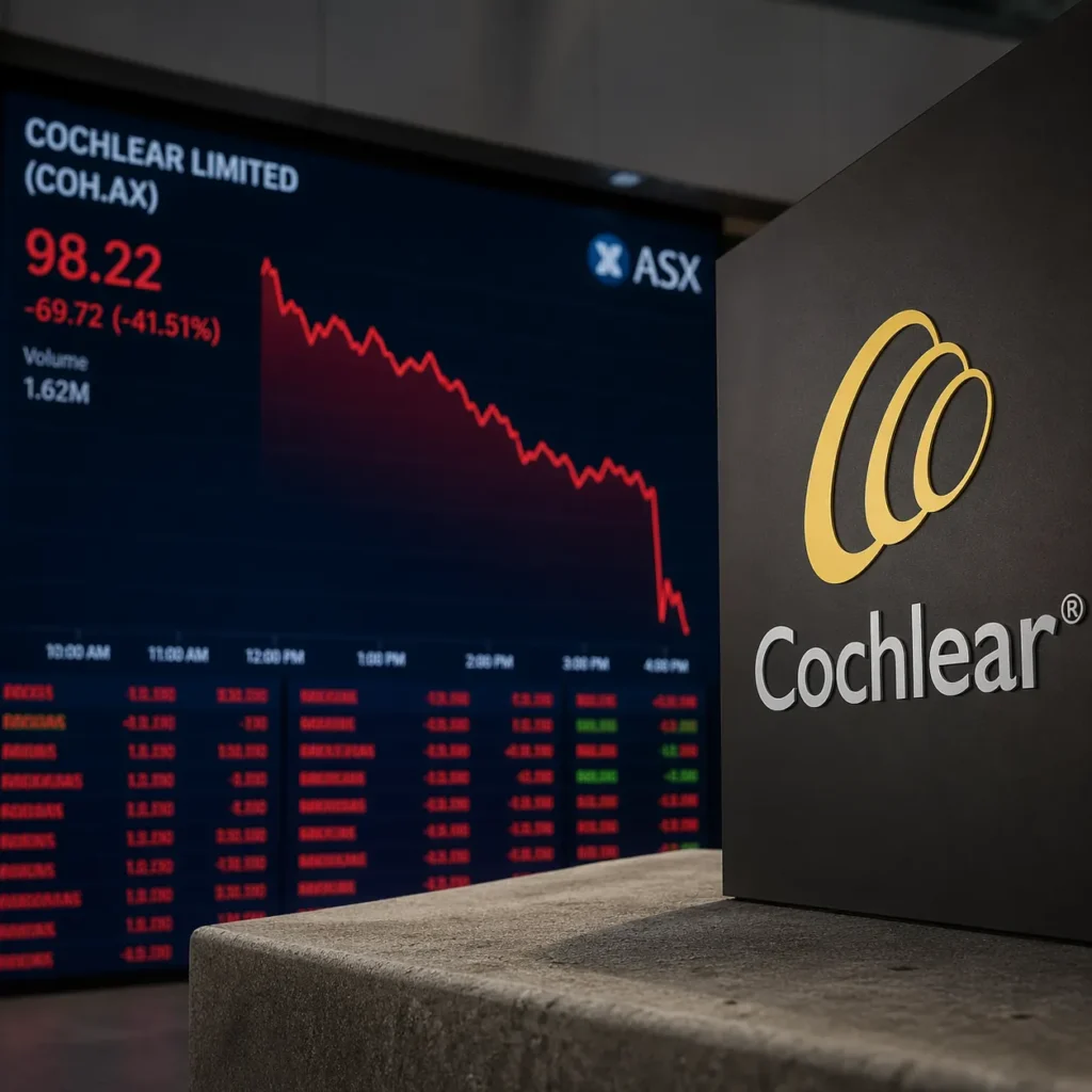 ASX Shock: Cochlear Stock Crashes 40% After A$150M Profit Cut—Worst Since 1995