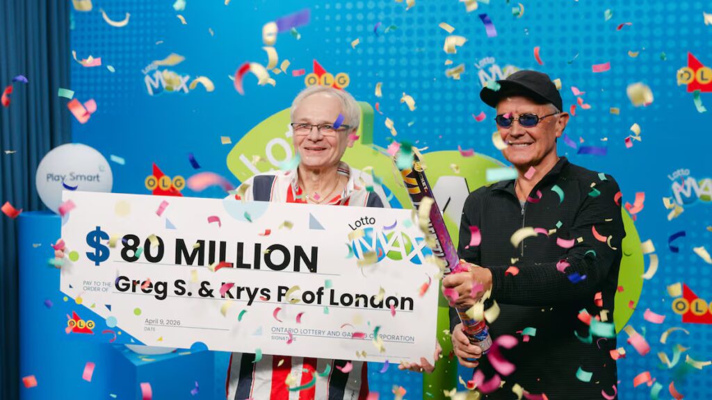 Two Ontario Friends Win Record $80.4M Lotto Max Jackpot, Largest in Canadian History