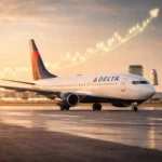 Delta Air Lines aircraft runway earnings outlook