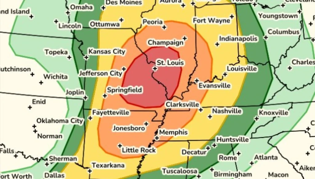 St. Louis Faces Level 4 Storm Risk Today as Schools Close Early, Tornado Threat Rises