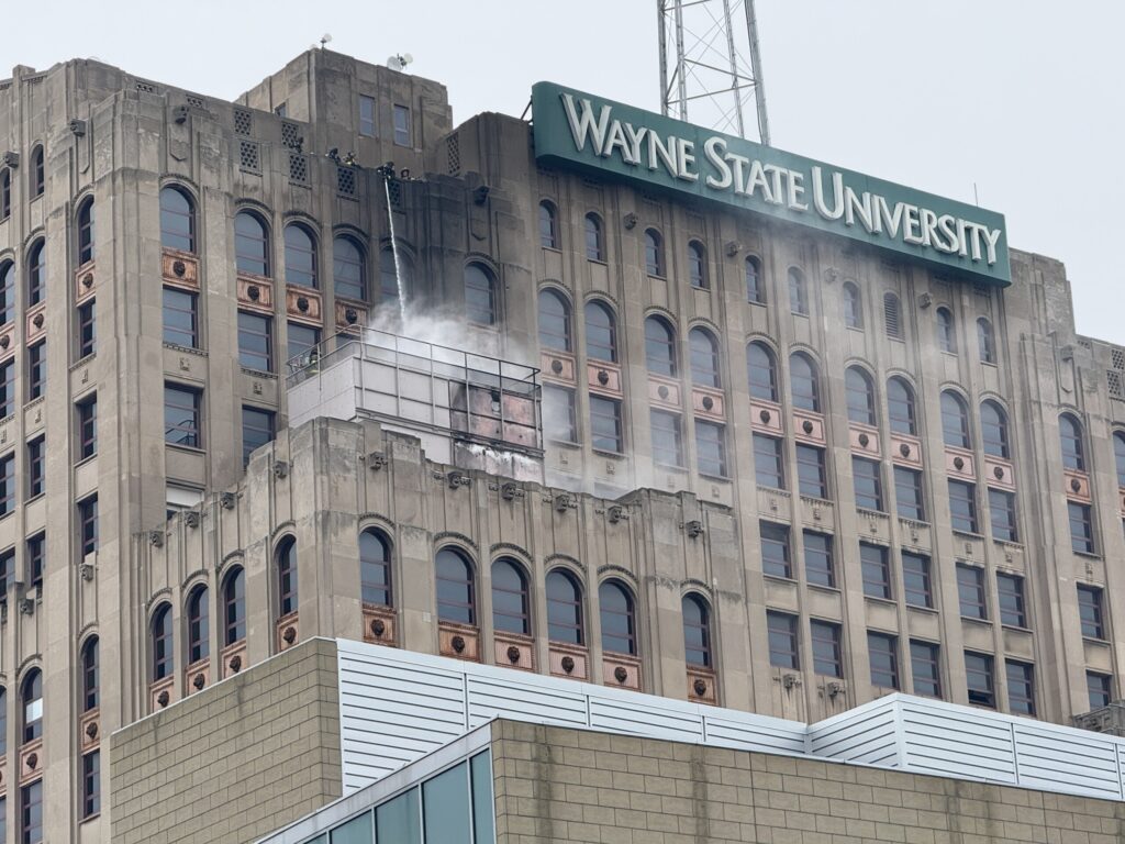 Wayne State Fire: Massive Blaze Erupts at Historic Maccabees Building in Detroit, No Injuries Reported