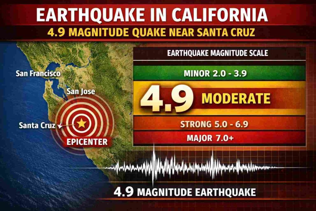 California Earthquake Today: 4.9 Magnitude Quake Jolts Bay Area Near Santa Cruz