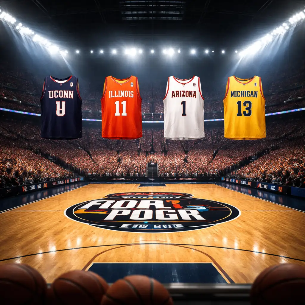 UConn vs Illinois, Arizona vs Michigan Headline Final Four 2026 Tonight on TBS