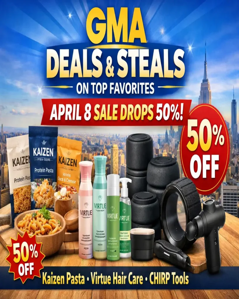 GMA Deals & Steals April 8 — 50% Off Kaizen Pasta, Virtue Hair Care, CHIRP Tools