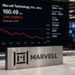 Marvell (MRVL) Falls 2.32% to $160.49 as Market Pullback Hits Semiconductor Stocks