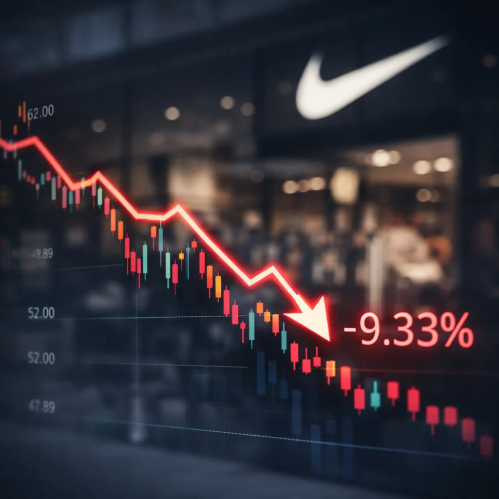 Nike Stock Drops 9.3% as China Weakness Overshadows Earnings Beat