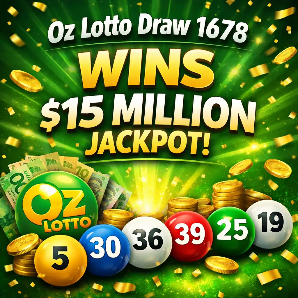 Oz Lotto Draw 1678 Delivers $15 Million Jackpot Win as Single Ticket Takes Top Prize