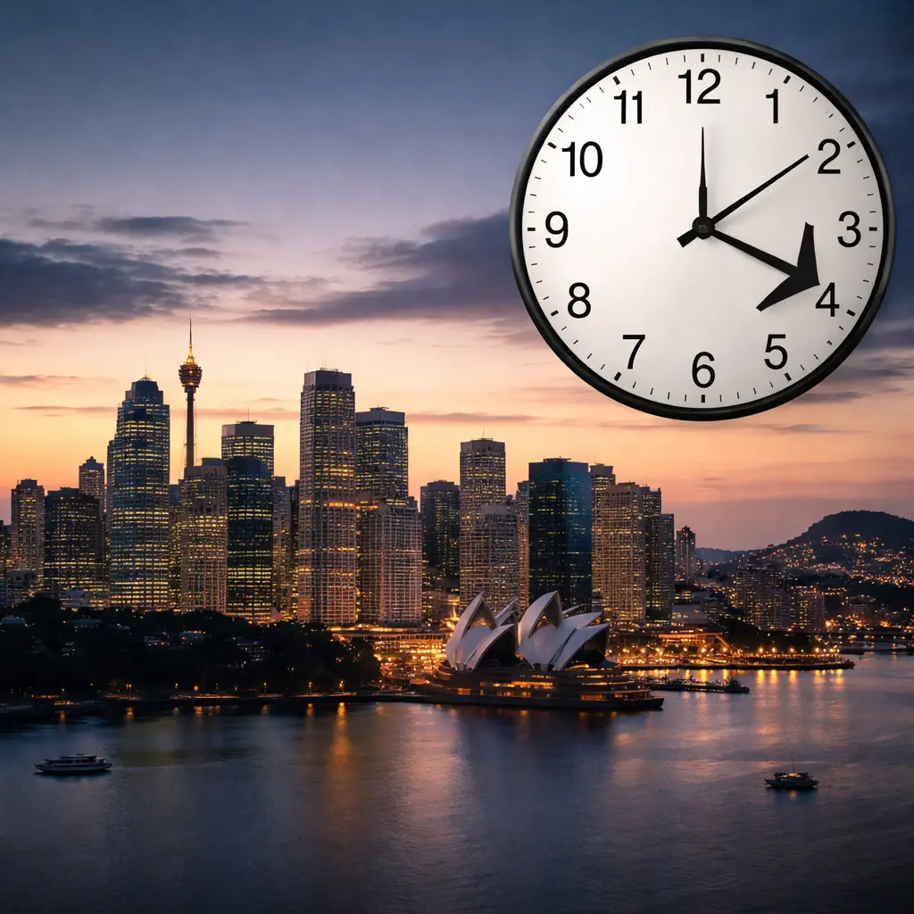 Australia Clocks Turn Back April 5 as Daylight Saving Ends Across States