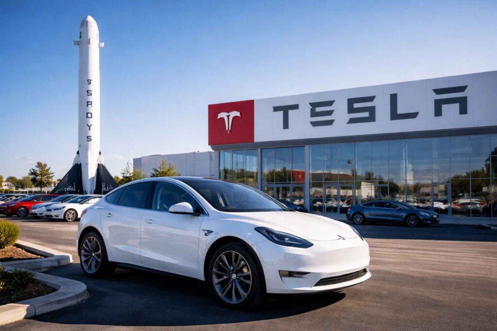 Tesla (TSLA) Rises as SpaceX $2 Trillion Valuation Buzz Boosts Investor Interest