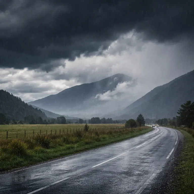 Thunderstorm Warning Issued in New Zealand as Heavy Rain Hits South Island