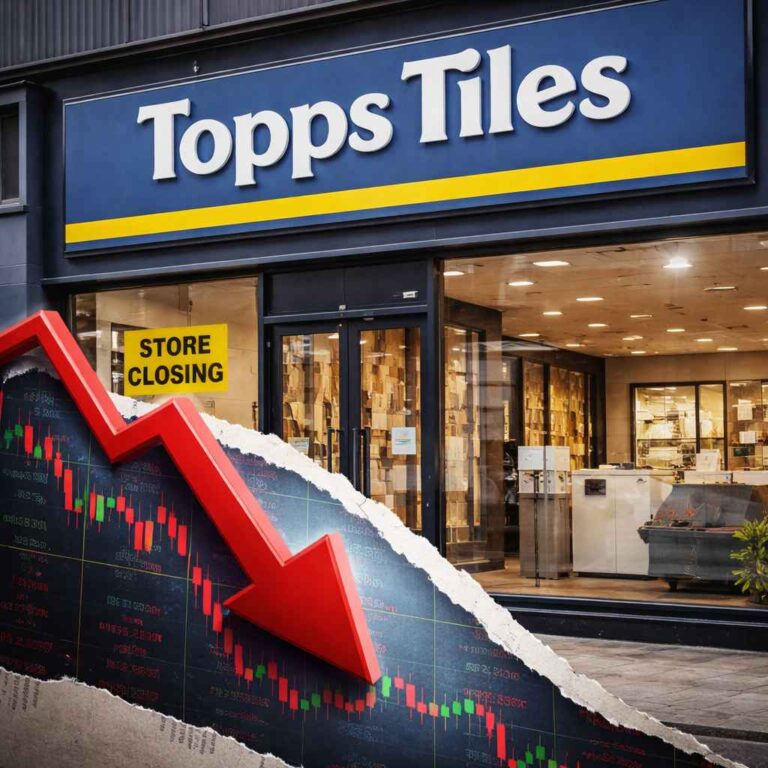 Topps Tiles (TPT.L) Shares Fall 7.81% Today After 23 Store Closures Announced