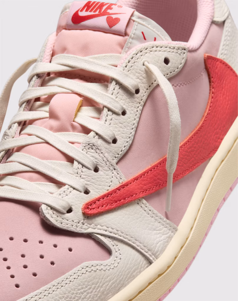 Travis Scott x Air Jordan 1 Low OG āShy Pink/Tropical Pinkā ā Product Details