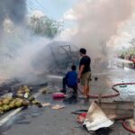 16 Burned Alive After Passenger Bus Crashes Into Fuel Tanker in Indonesia