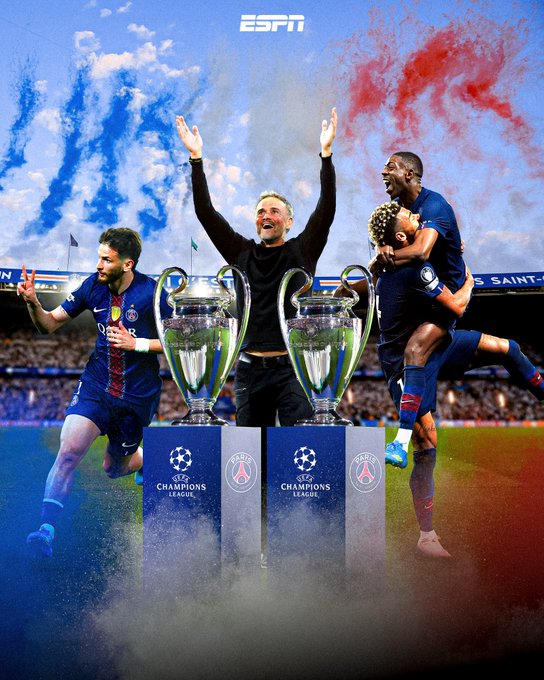 PSG HAVE GONE BACK TO BACK! THEY'VE WON THE CHAMPIONS LEAGUE YET AGAIN 🏆
