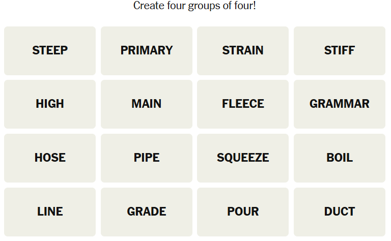 NYT Connections May 17 puzzle hints and answers
