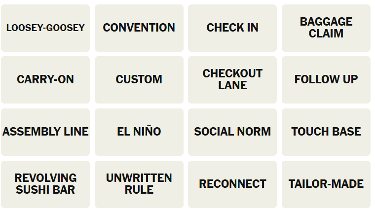 NYT Connections puzzle image for May 22