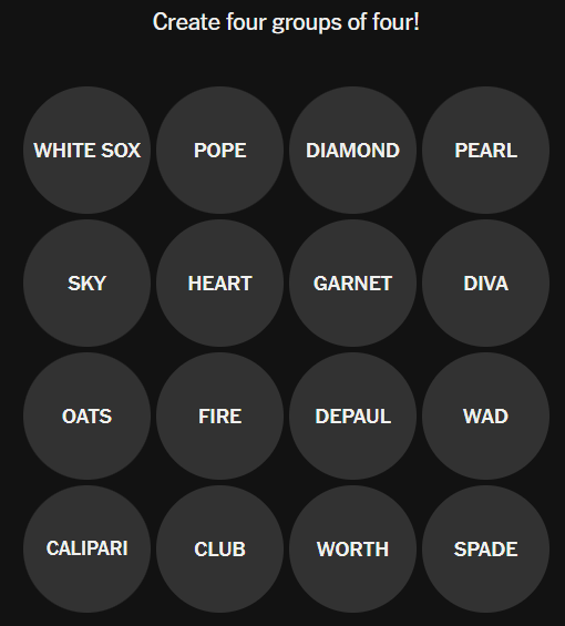 NYT Sports Connections May 26 puzzle hints and answers