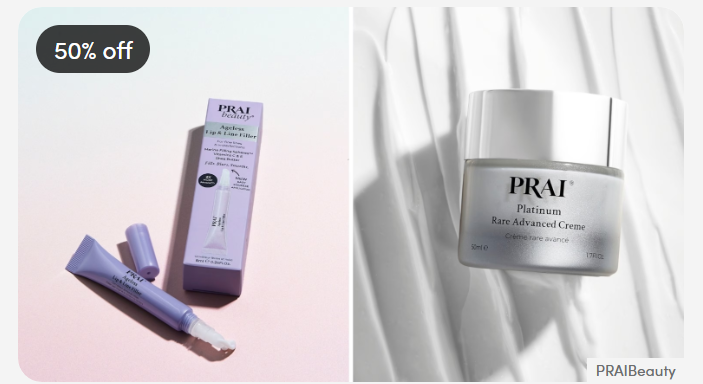 PRAI Beauty skincare products