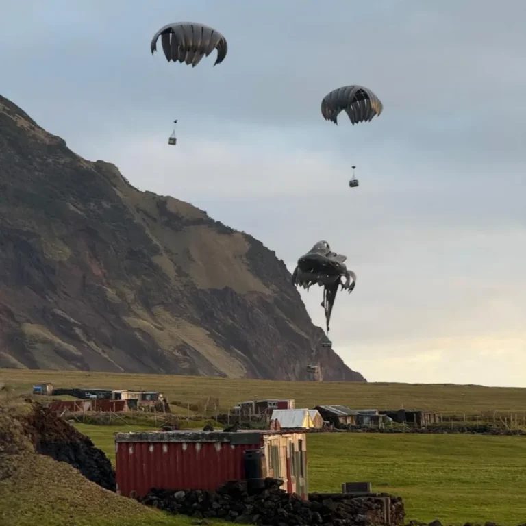 British Army Parachutes Into Tristan da Cunha After Suspected Hantavirus Case