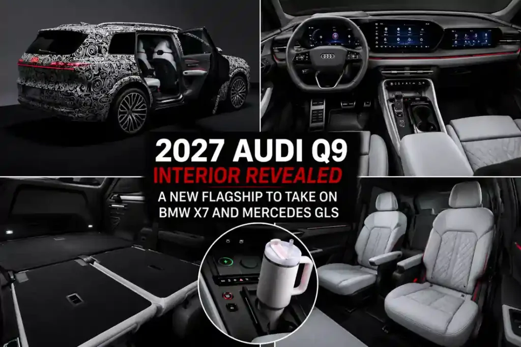 2027 Audi Q9 Interior Revealed Ahead of Debut, Targets BMW X7 and Mercedes GLS
