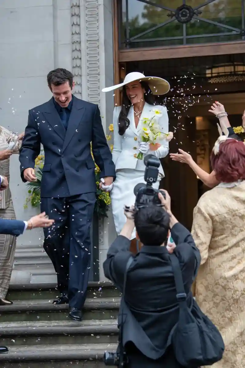 Dua Lipa and Callum Turner wedding