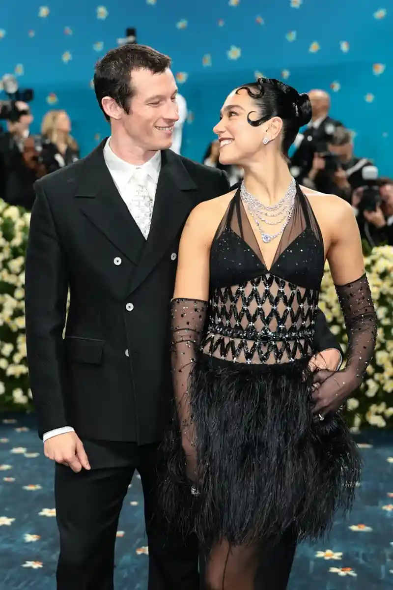 Dua Lipa and Callum Turner after their London wedding ceremony