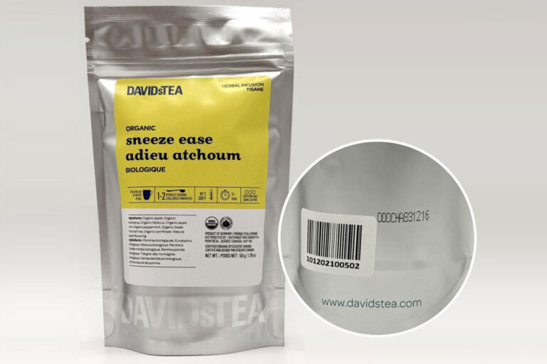 DAVIDsTEA Organic Sneeze Ease Recall Hits Canada After Undeclared Almond Warning
