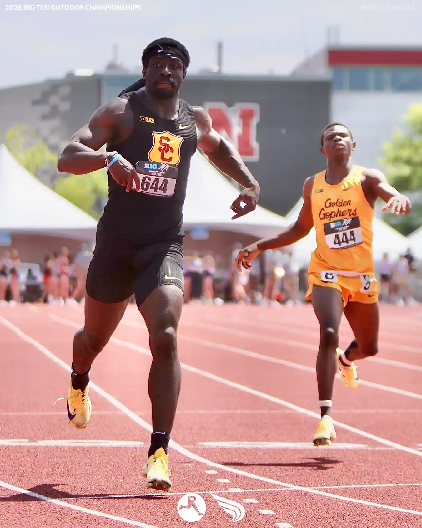After running the second-fastest all-conditions 100m in NCAA history, USC's Eddie Nkeita completes the sprint double at Big Tens, winning the 200m with a 20.03 (+7.5).
