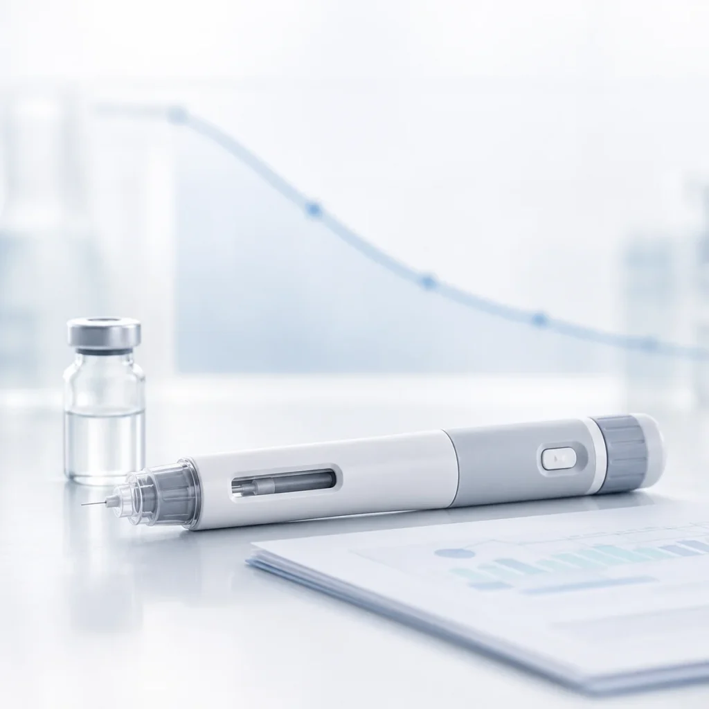 Eli Lilly retatrutide weight-loss drug trial concept
