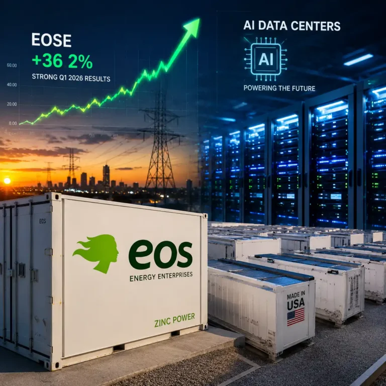 EOSE battery storage and AI data center infrastructure concept