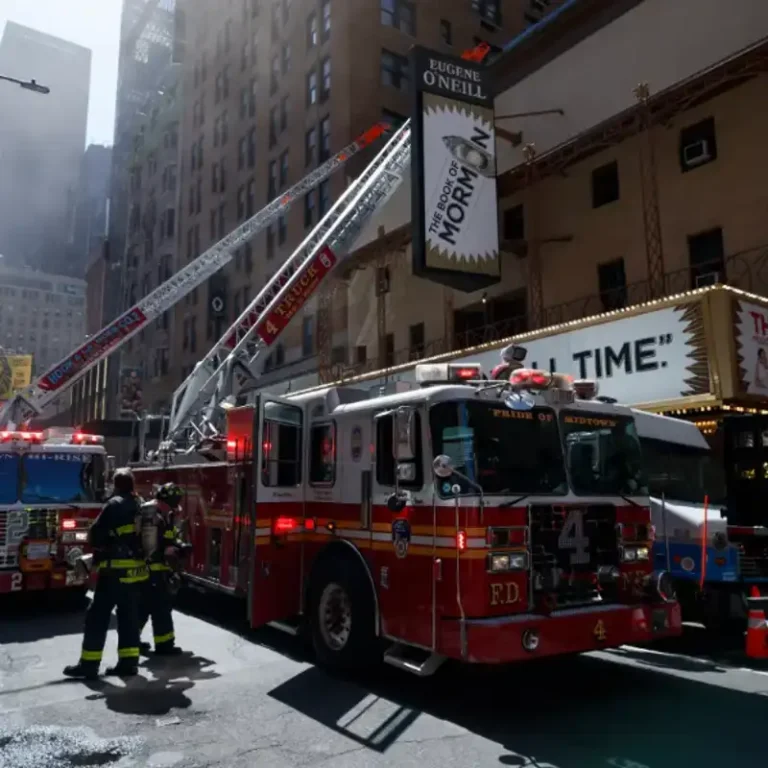 3-Alarm Fire Hits Broadway’s Eugene O’Neill Theatre in NYC, 200 Firefighters Respond