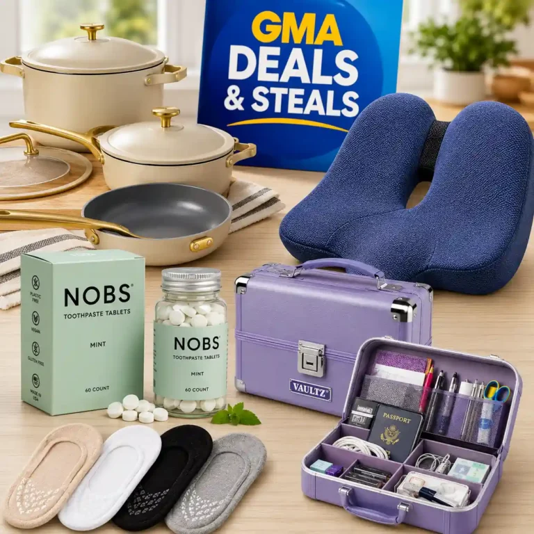 Tory Johnson GMA Deals and Steals products including REATHLETE Our Place and Vaultz on May 14 2026