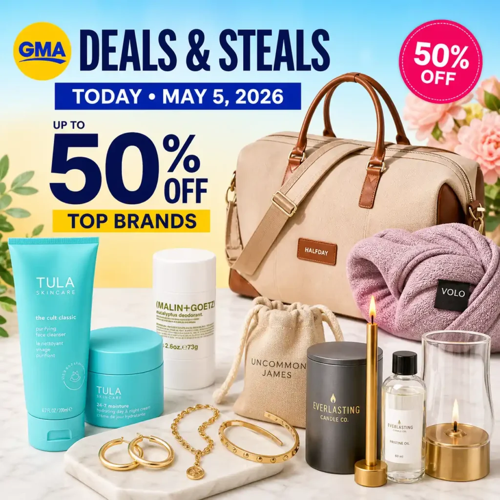 GMA Deals and Steals May 5 2026 beauty travel products sale