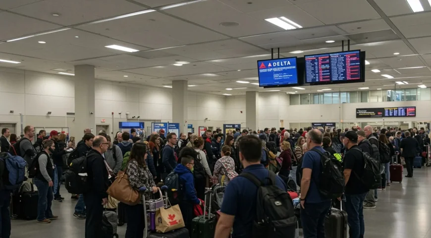 Delta Cancels 400+ Flights as Delays Top 1,000 Amid Staffing Issues Across U.S.