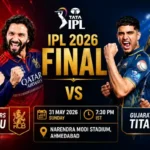 RCB vs GT IPL 2026 Final: Where to Watch Live Stream, TV Channel, Start Time