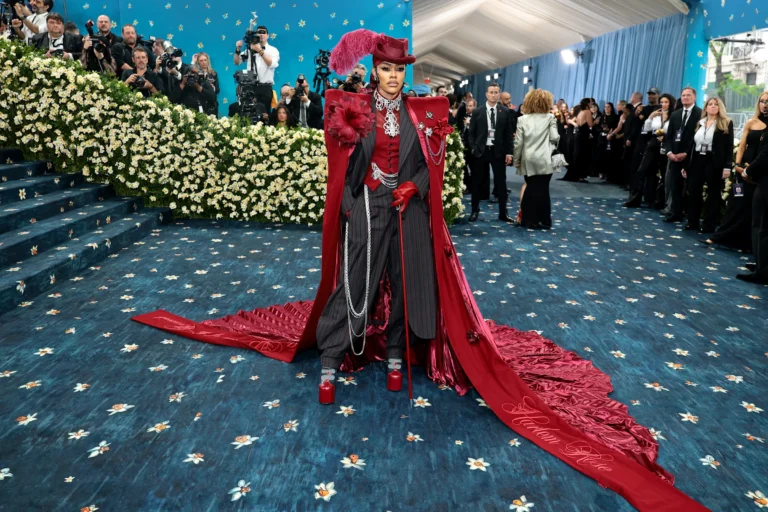 Teyana Taylor attends the 2025 Met Gala Celebrating "Superfine: Tailoring Black Style" at the Metropolitan Museum of Art in New York City.