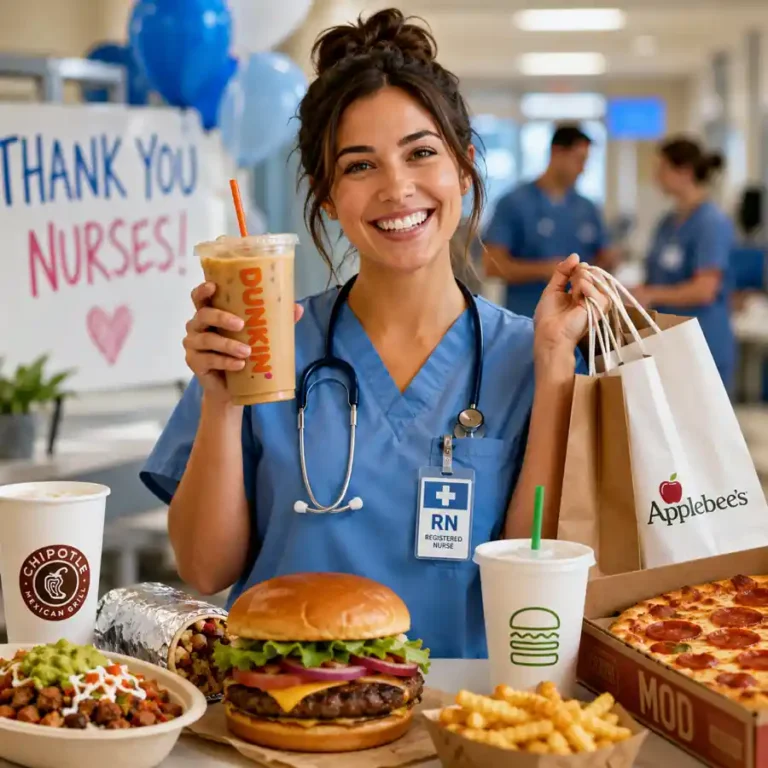 National Nurses Week 2026 Freebies: Dunkin’, Chipotle, Applebee’s and More Deals Nurses Can Claim Today