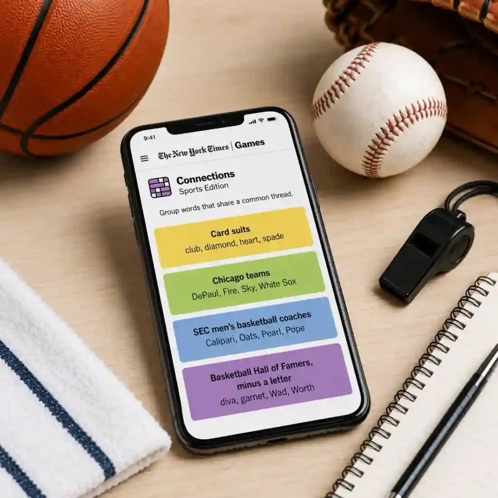 NYT Sports Connections Hints and Answers for May 26, 2026: Puzzle #610 Solved