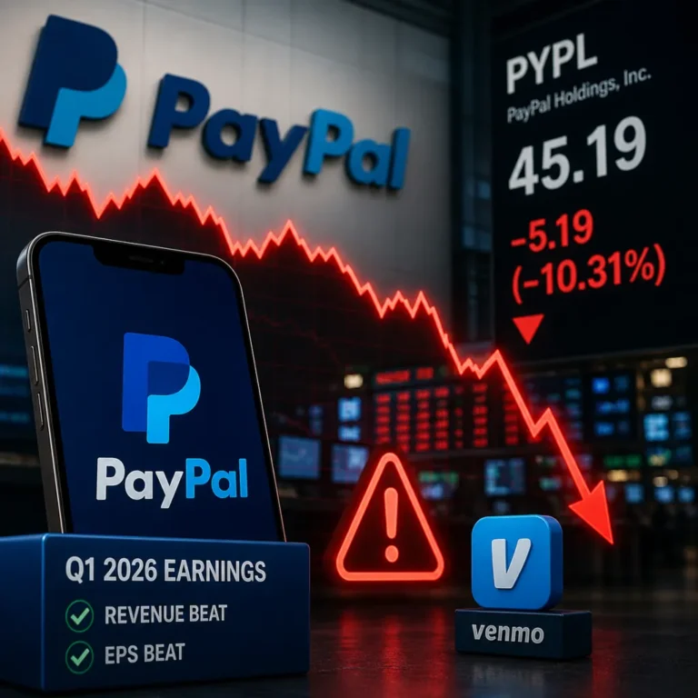 PayPal stock falls after earnings