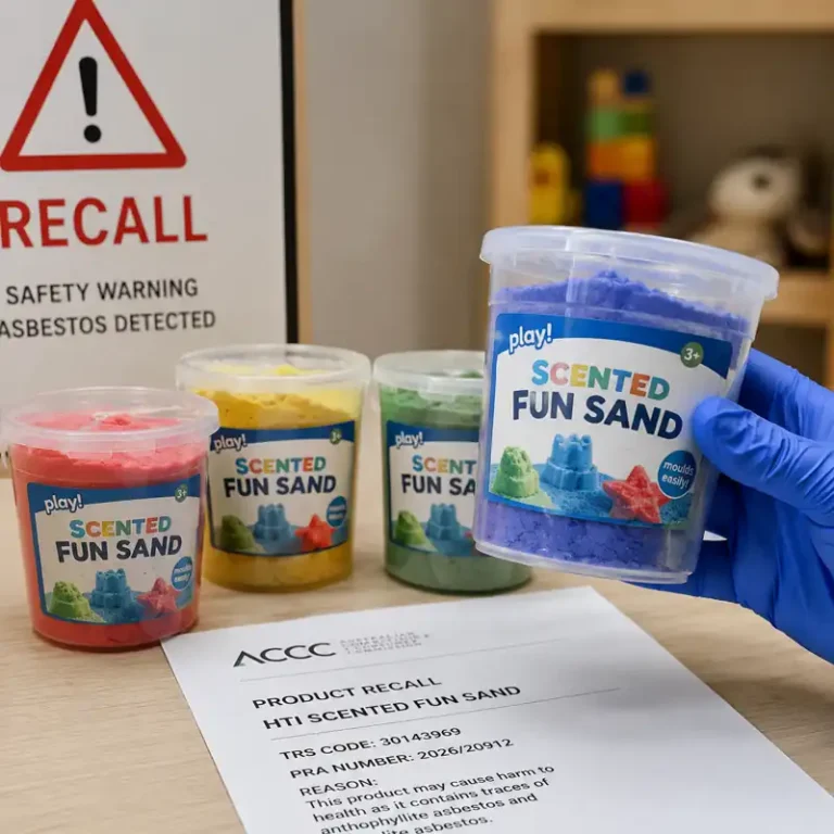 Children’s Play Sand Recall Australia: Asbestos Found in Products Sold at The Reject Shop