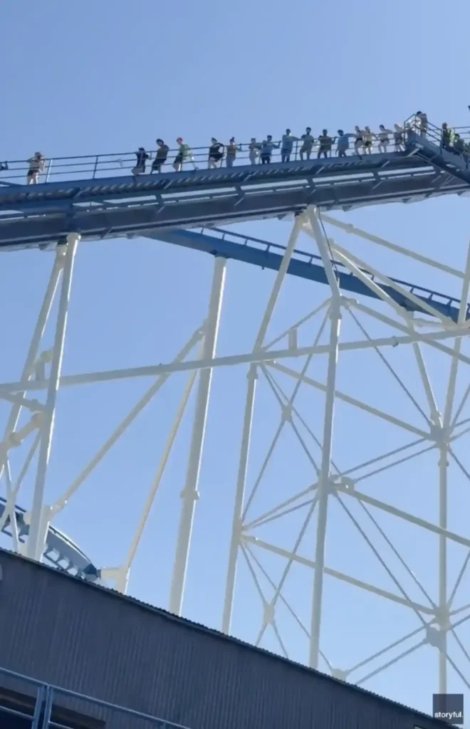 Six Flags Riders Forced to Walk Down 245-Foot Titan Coaster After Power Outage