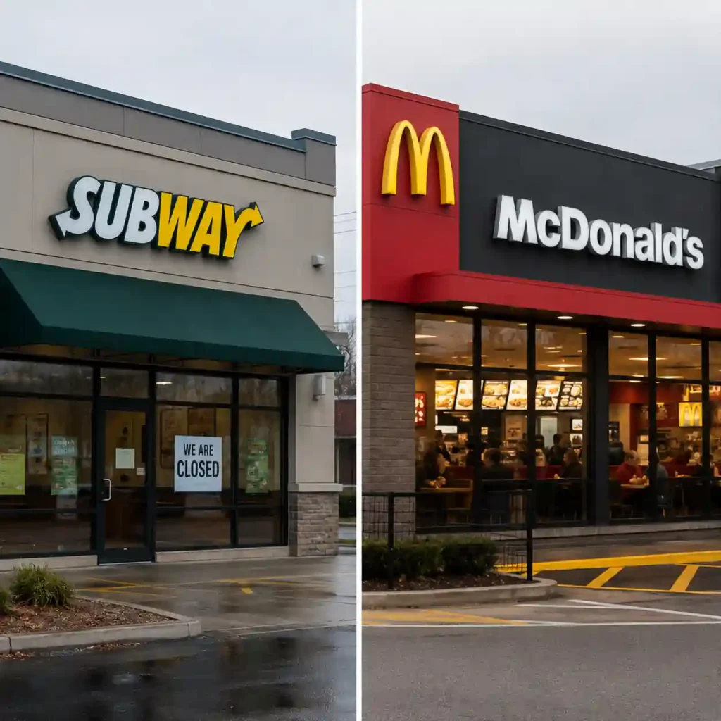 Subway Closes 729 US Restaurants as McDonald’s Gains Ground in Fast-Food Battle