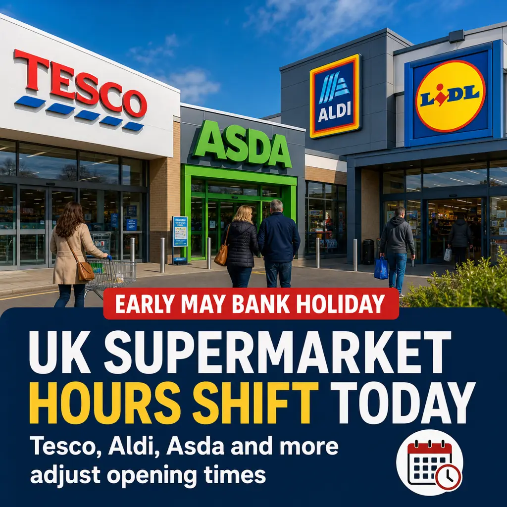 UK Supermarket Hours Shift for Early May Bank Holiday as Tesco, Aldi and Asda Adjust Timings