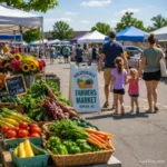 Topeka farmers market with fresh produce and local vendors