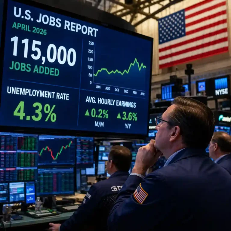 US Jobs Report April 2026: 115,000 Jobs Added as Unemployment Holds at 4.3%
