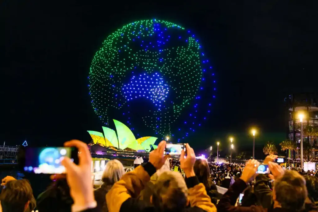 Vivid Sydney Drone Show Cancelled After 89 Drones Crash Into Darling Harbour