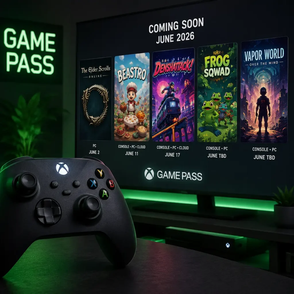 Xbox Game Pass June 2026 games lineup