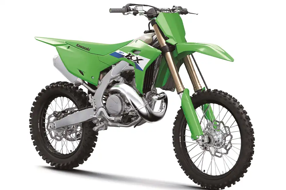 2027 Kawasaki KX327 fuel-injected two-stroke motocross bike