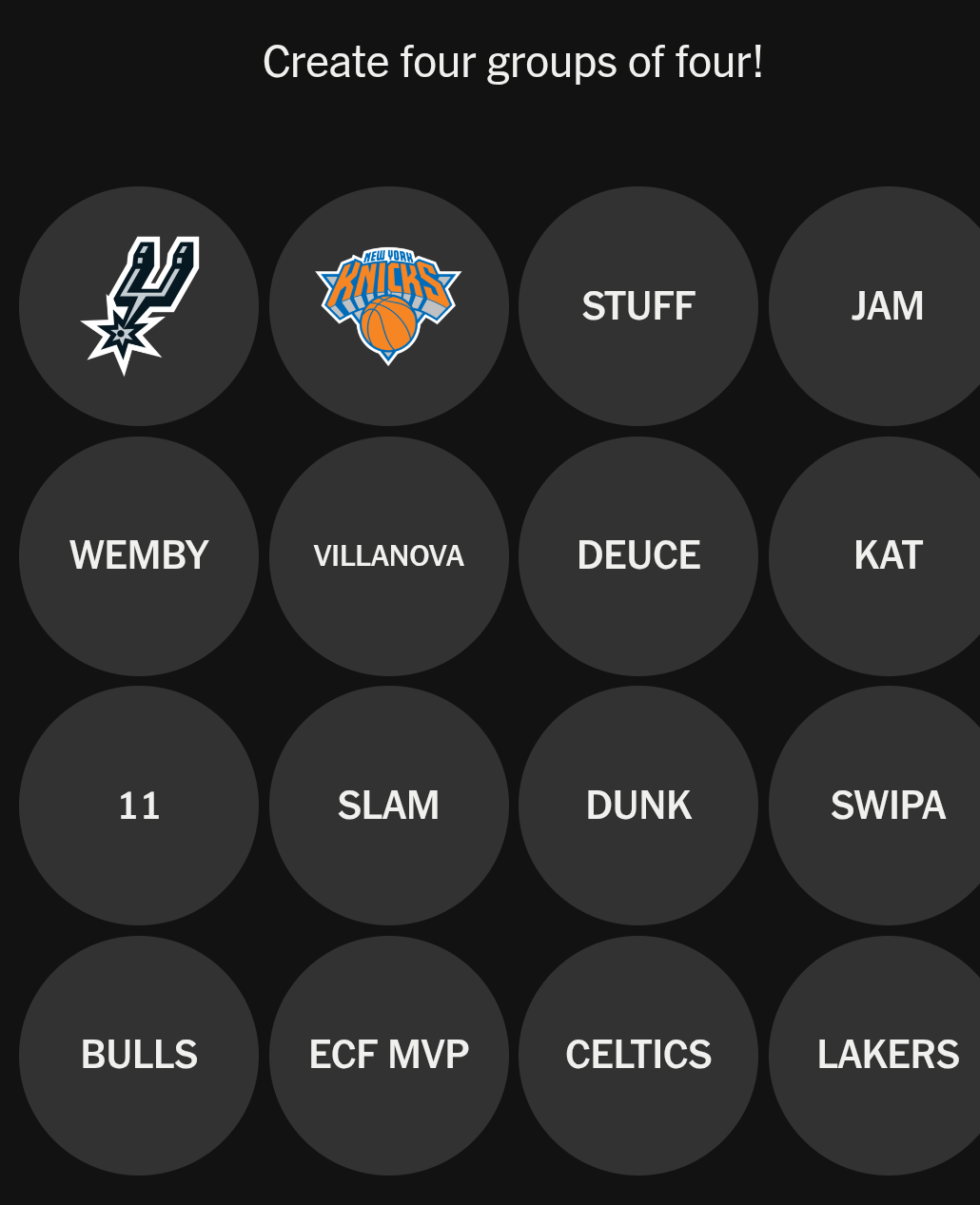 NYT Sports Connections article image